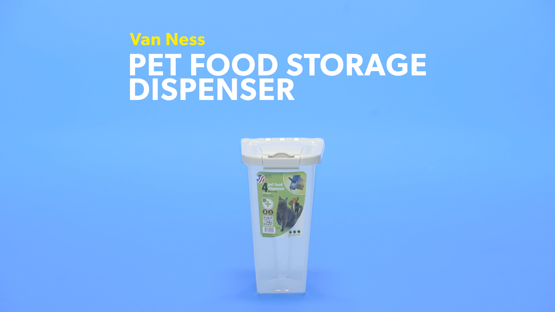 van ness dog food storage container
