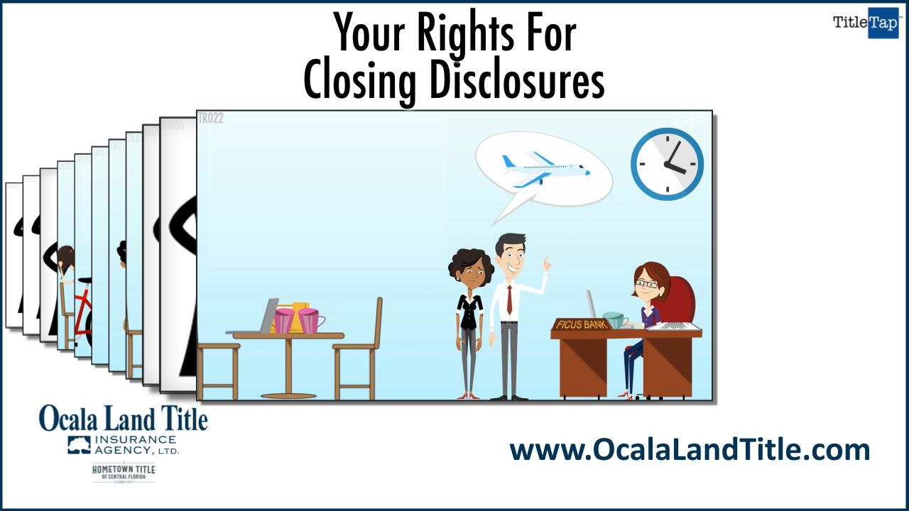 Your Rights And Rules For Closing Disclosures - Ocala, Belleview ...