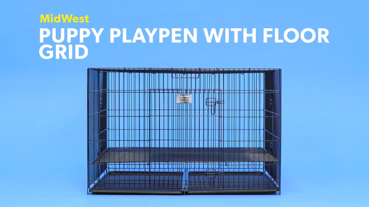 dog playpen with floor