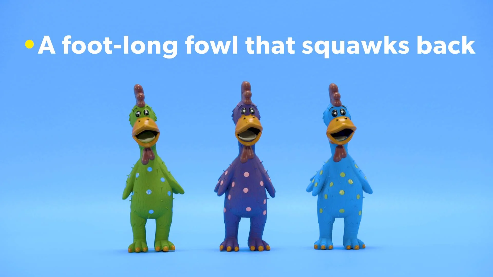 globken chicken dog toy