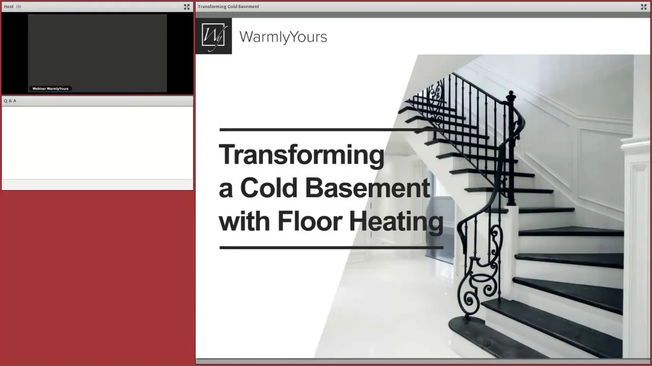Video Transforming A Cold Basement With Floor Heating Warmlyyours