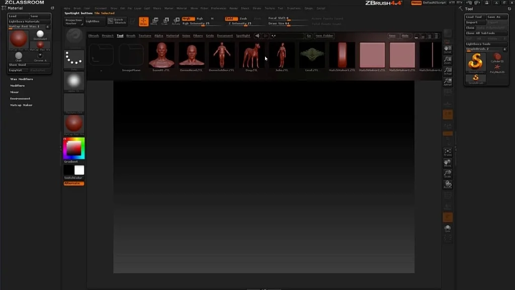 Zclassroom Lesson Review Of The Ui Zbrush Ui