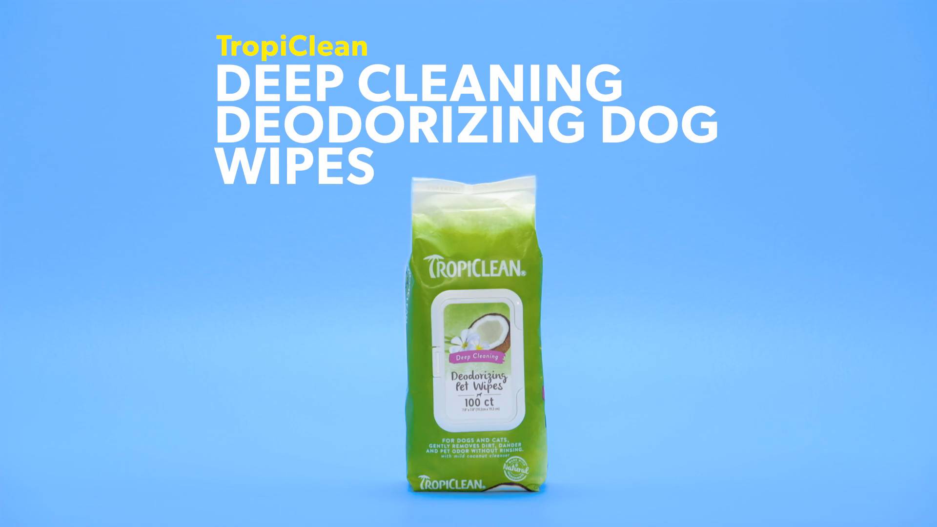 tropiclean deodorizing pet wipes