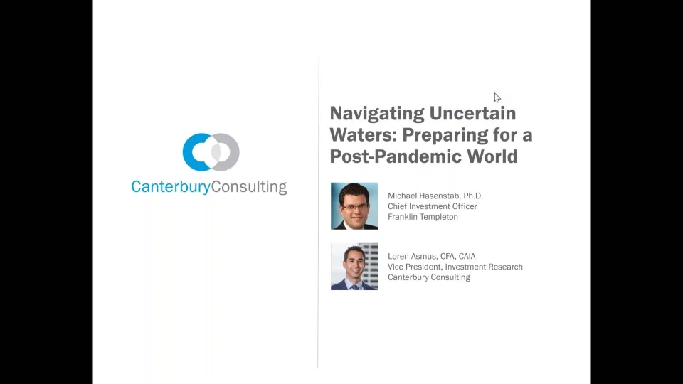 Navigating Uncertain Waters Preparing For A Post Pandemic World Canterbury Consulting