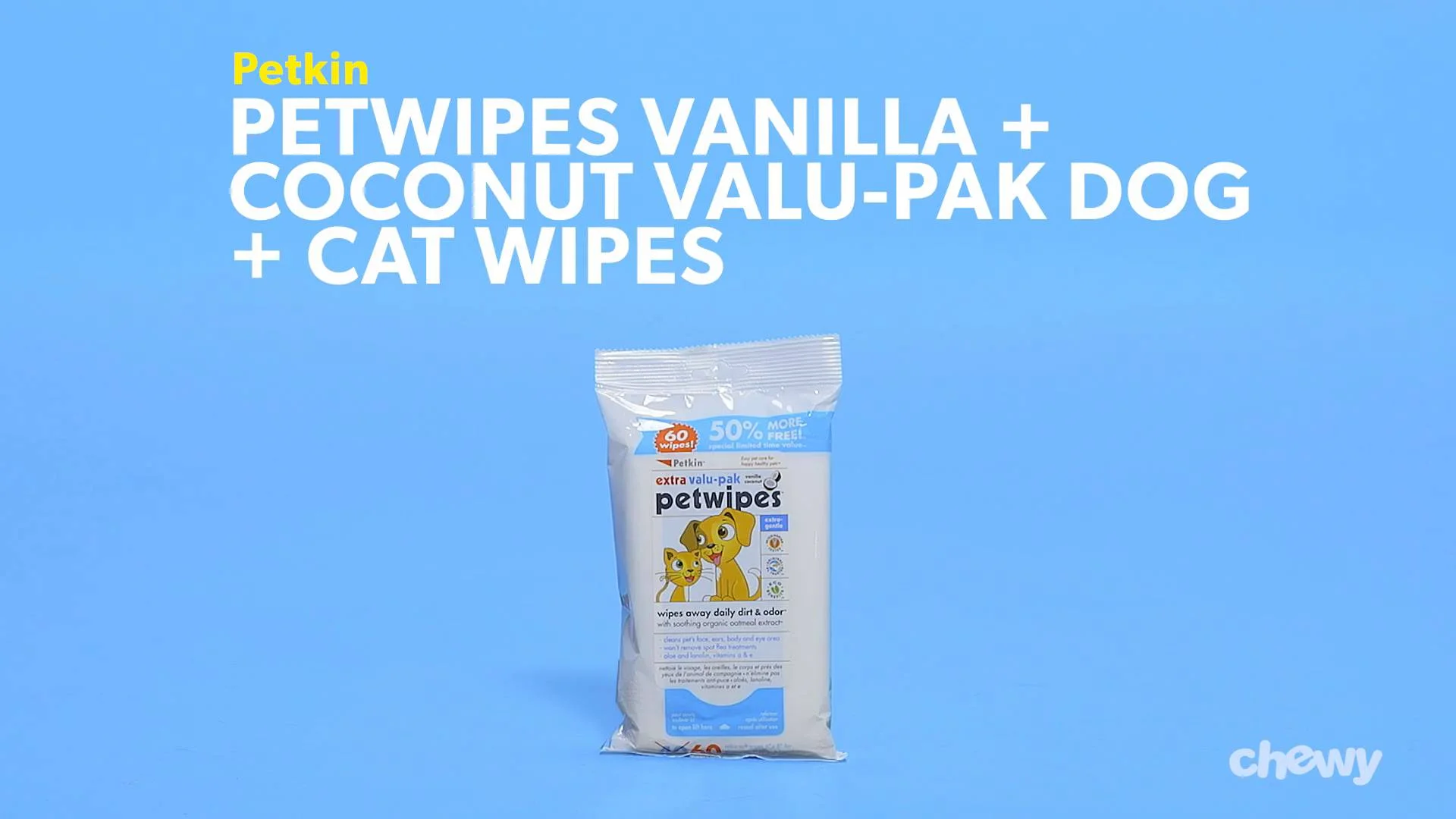 coconut dog wipes