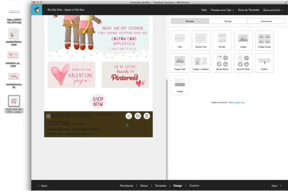 Design an Email Campaign in Mailchimp