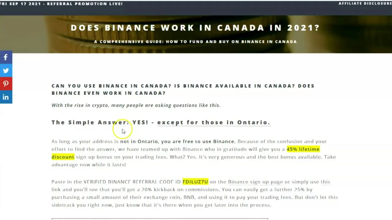 binance out of canada)