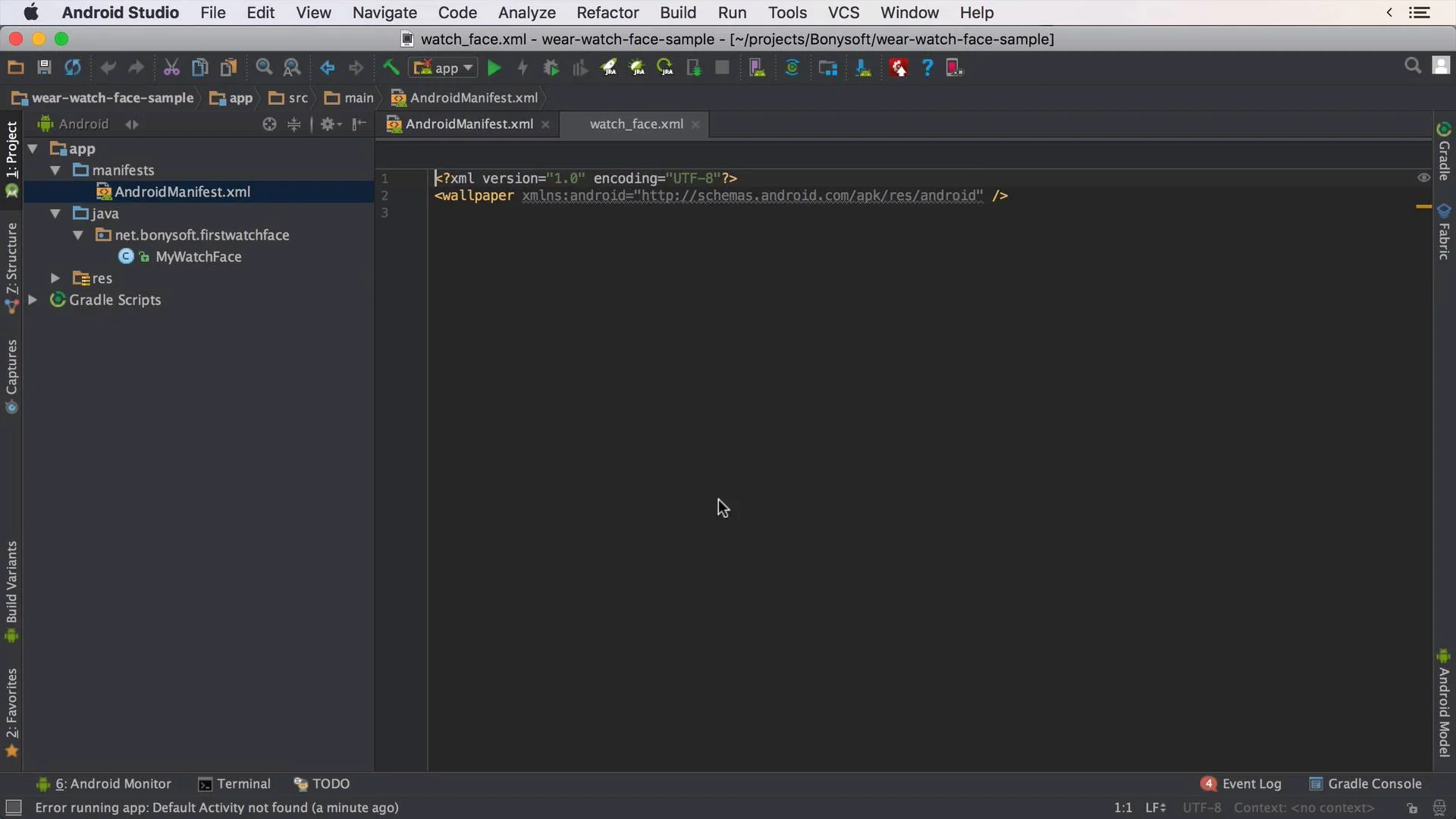 android studio wear