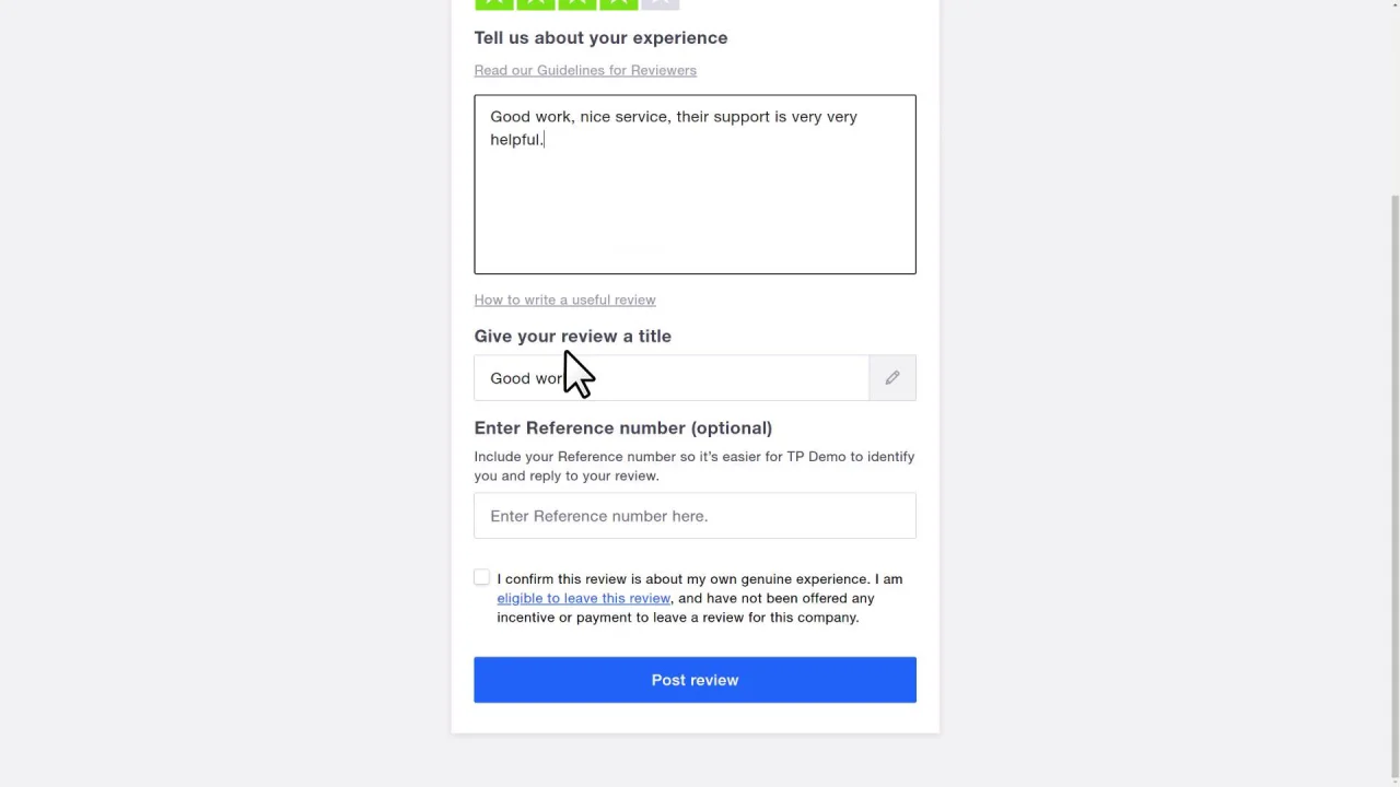 Write a review. Step 25: tell us about your experience Write a review. Step 25: tell us about your experience