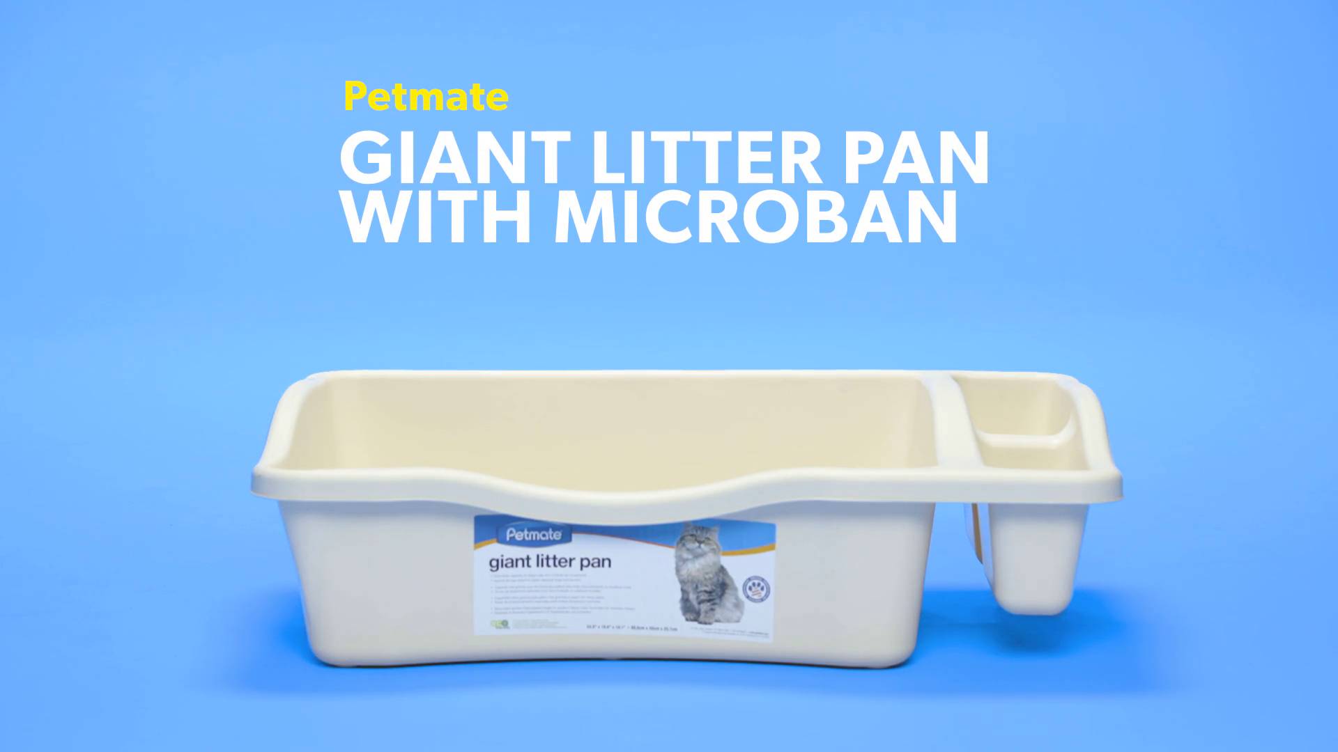 petmate giant litter pan with microban