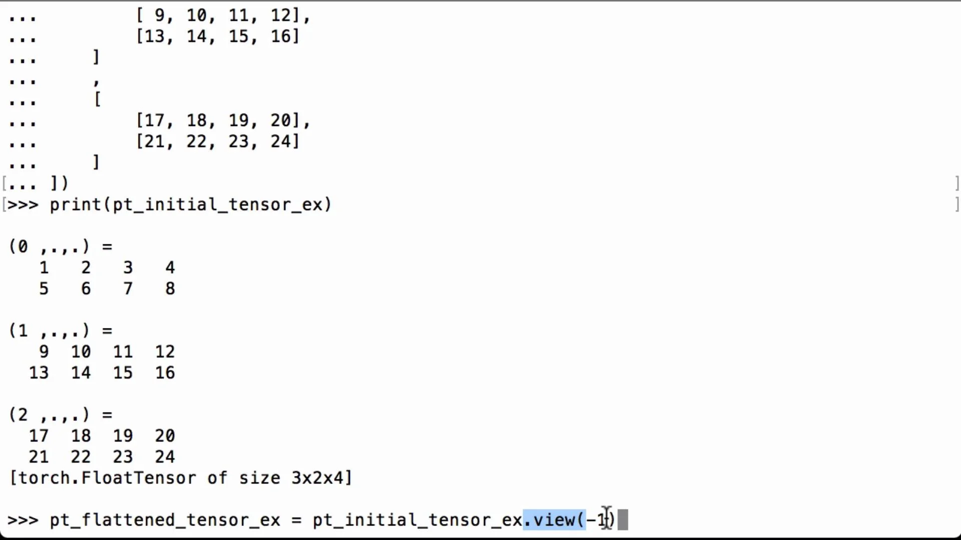 pytorch basic tutorial