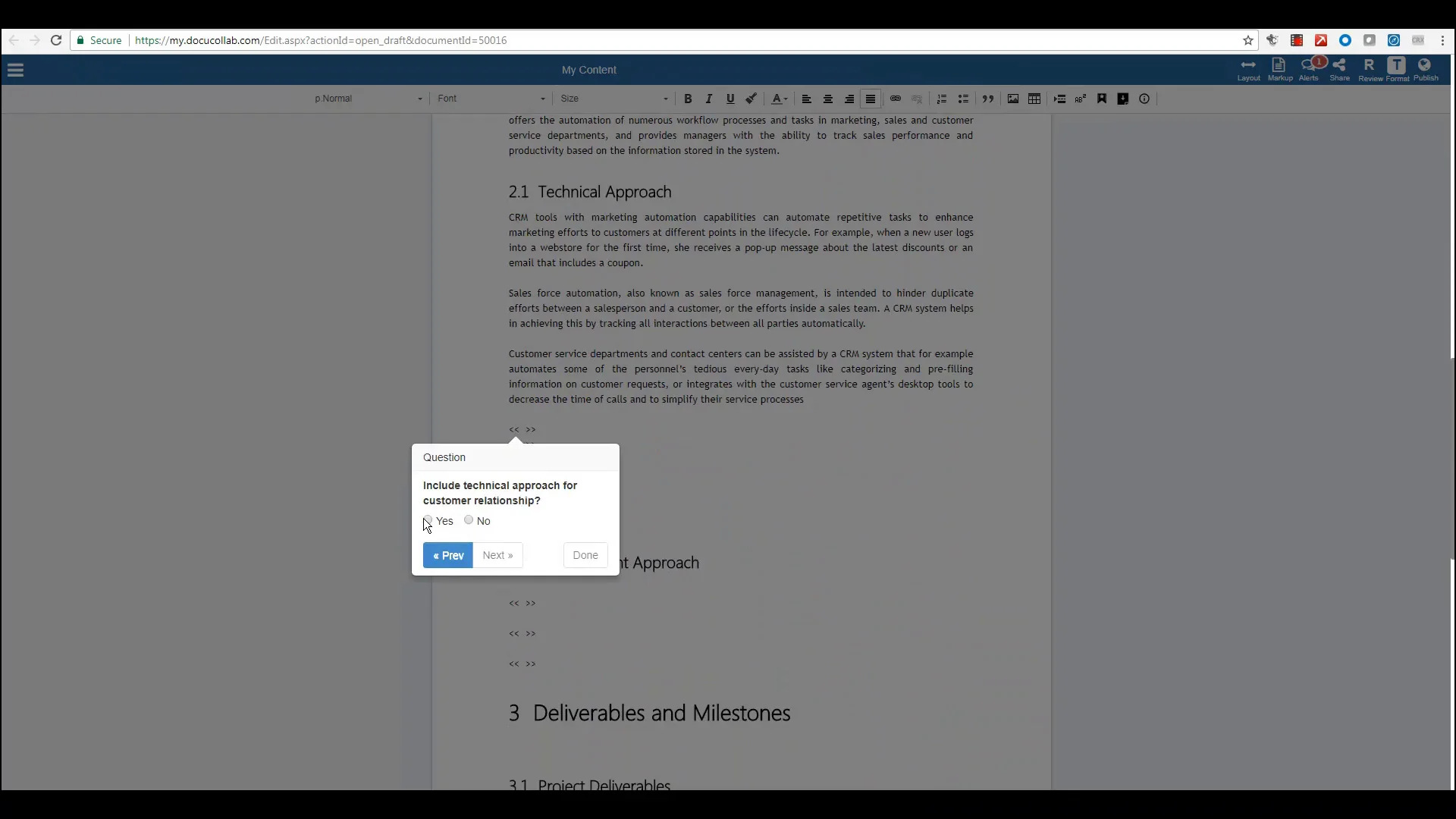 sales proposal automation