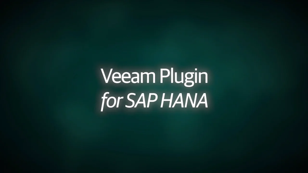 Sap Hana Yi Veeam Kullanarak Yedekleyin