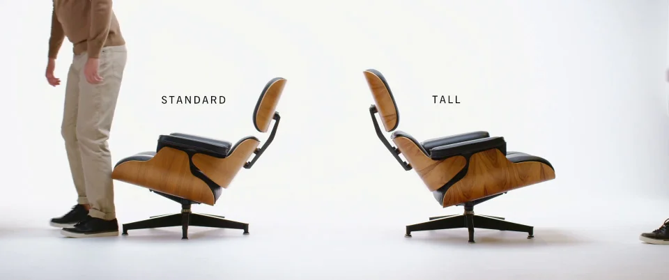 Eames Lounge Chair And Ottoman Herman, Eames Tall Lounge Chair Dimensions
