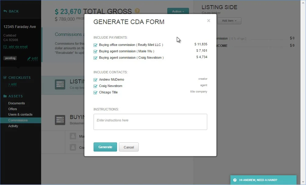 Update Cda Commission Disbursement Authorization Form Brokermint