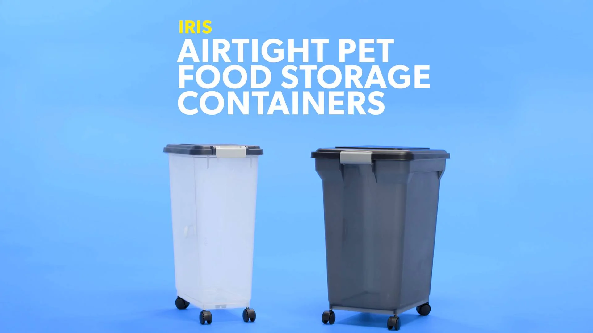 iris premium airtight pet food storage containers