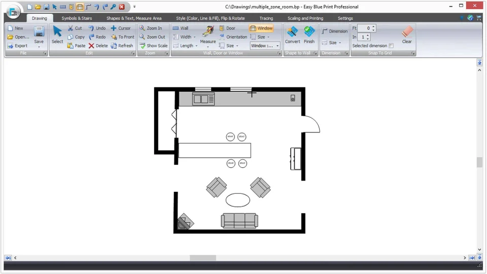 Easy To Use Floor Plan Drawing Software Ezblueprint Com