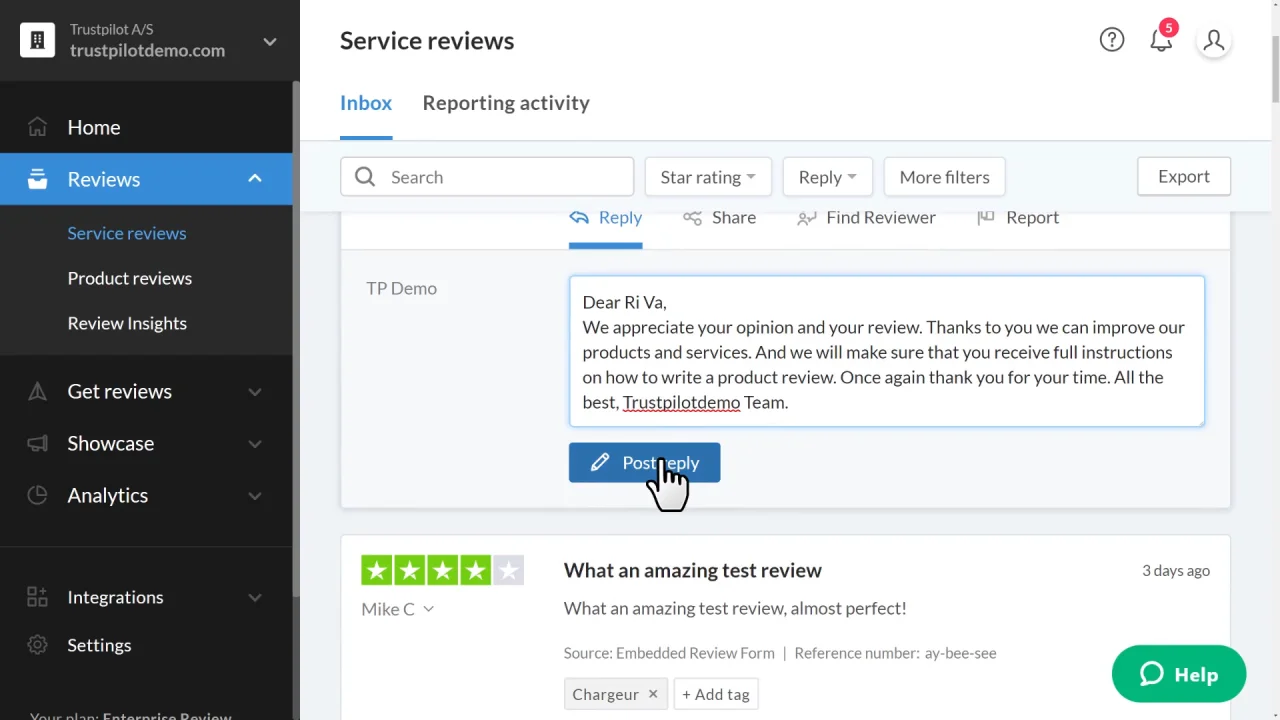 How to reply to reviews – Trustpilot Support Center