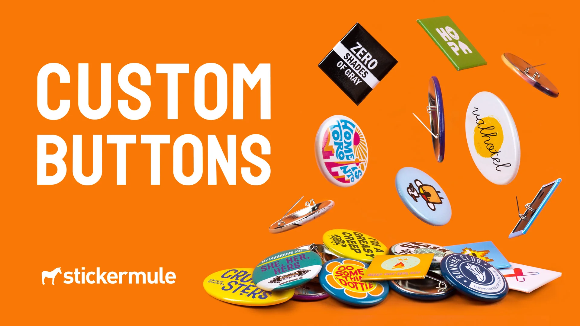 sticker mule buttons