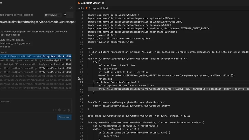 Ideでのコード共同作業 New Relic