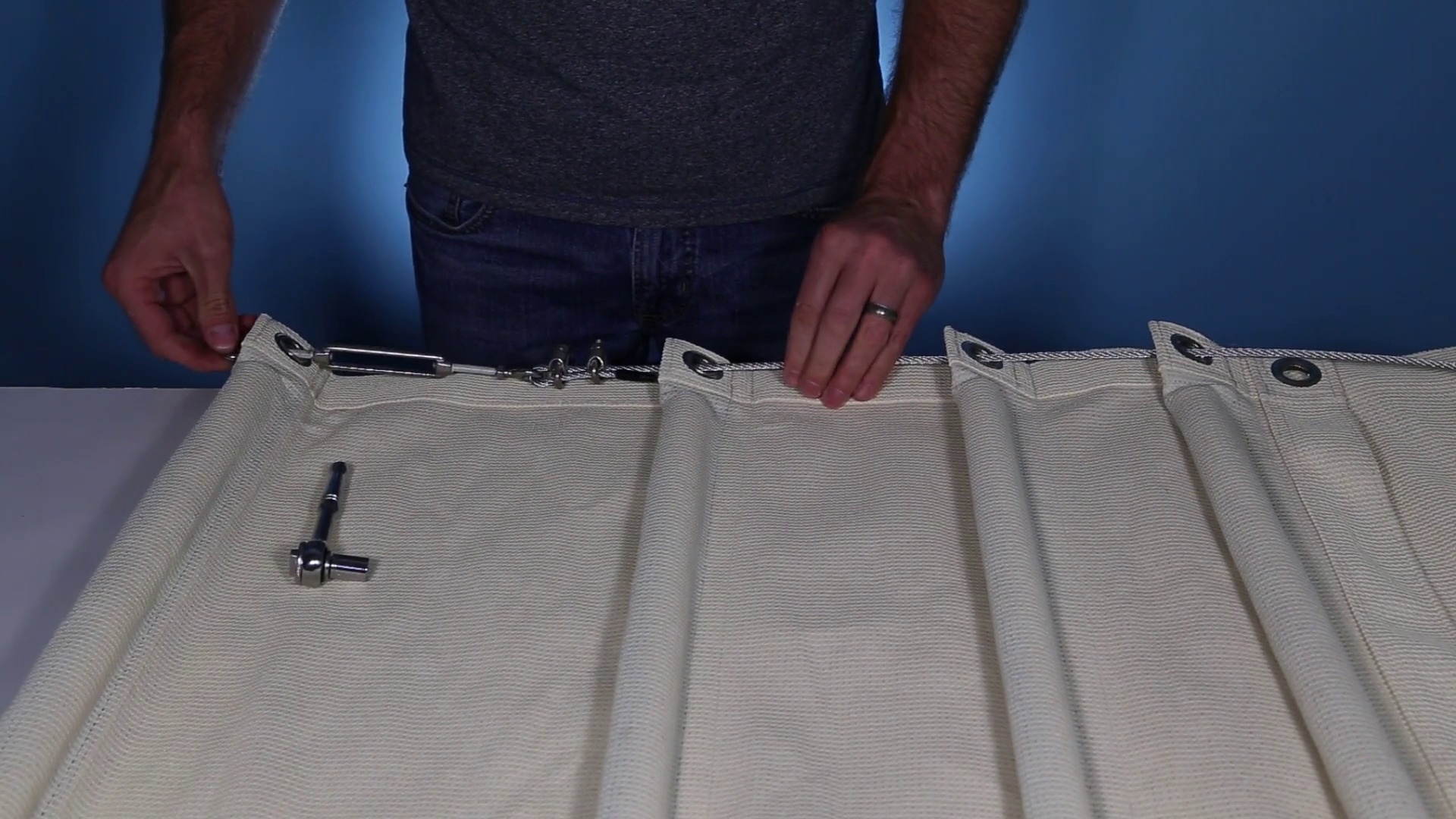 How to Attach a Shade Sail Wire Rope to Turnbuckles Tenshon