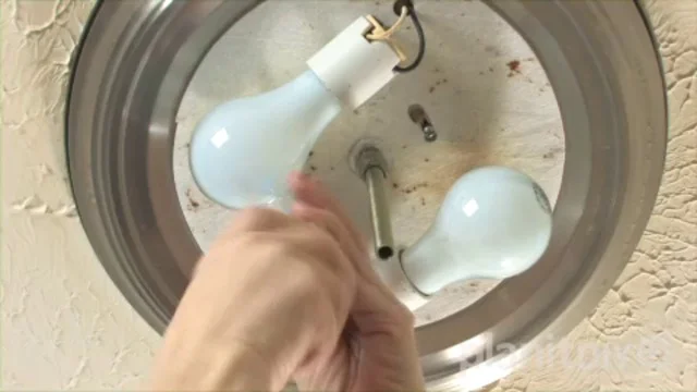 How To Replace A Light Fixture Planitdiy, How To Remove Dome Light Fixture From Ceiling