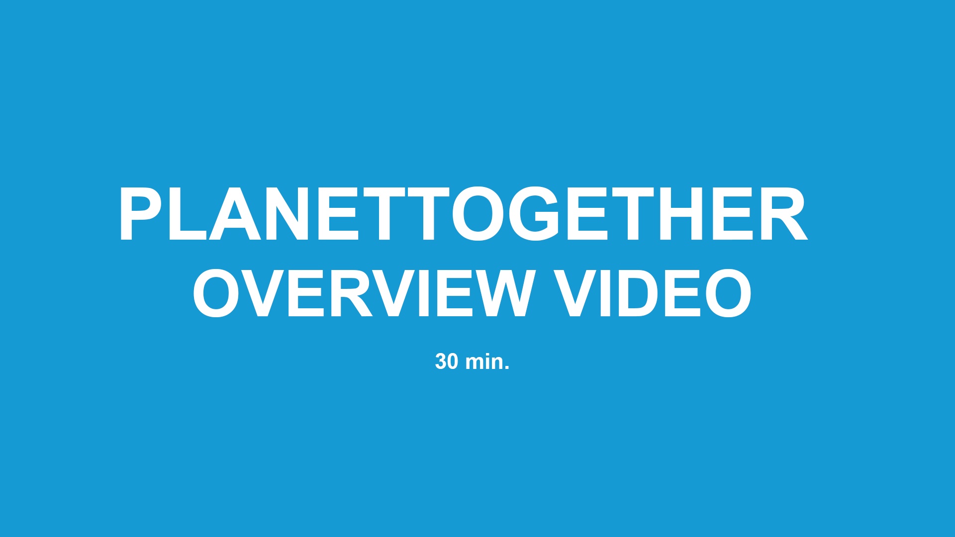 PlanetTogether HowTo And Demo Videos