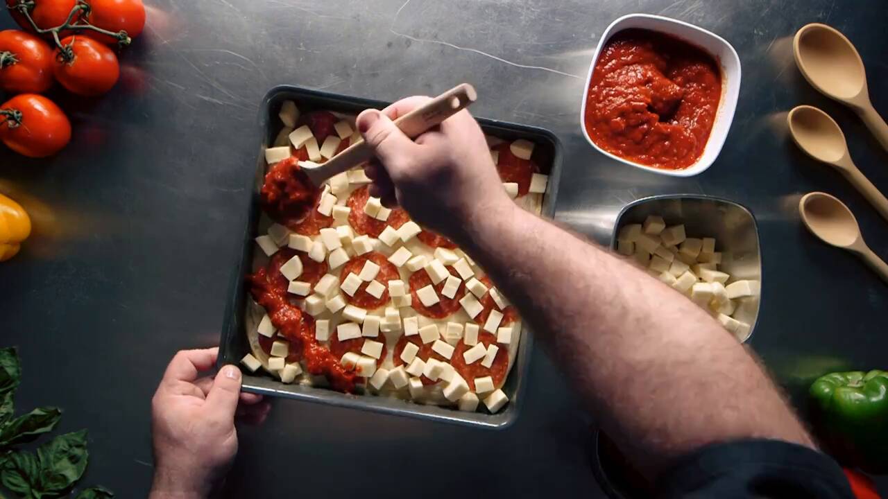 Making a Detroit-Style Pizza With Dough Balls
