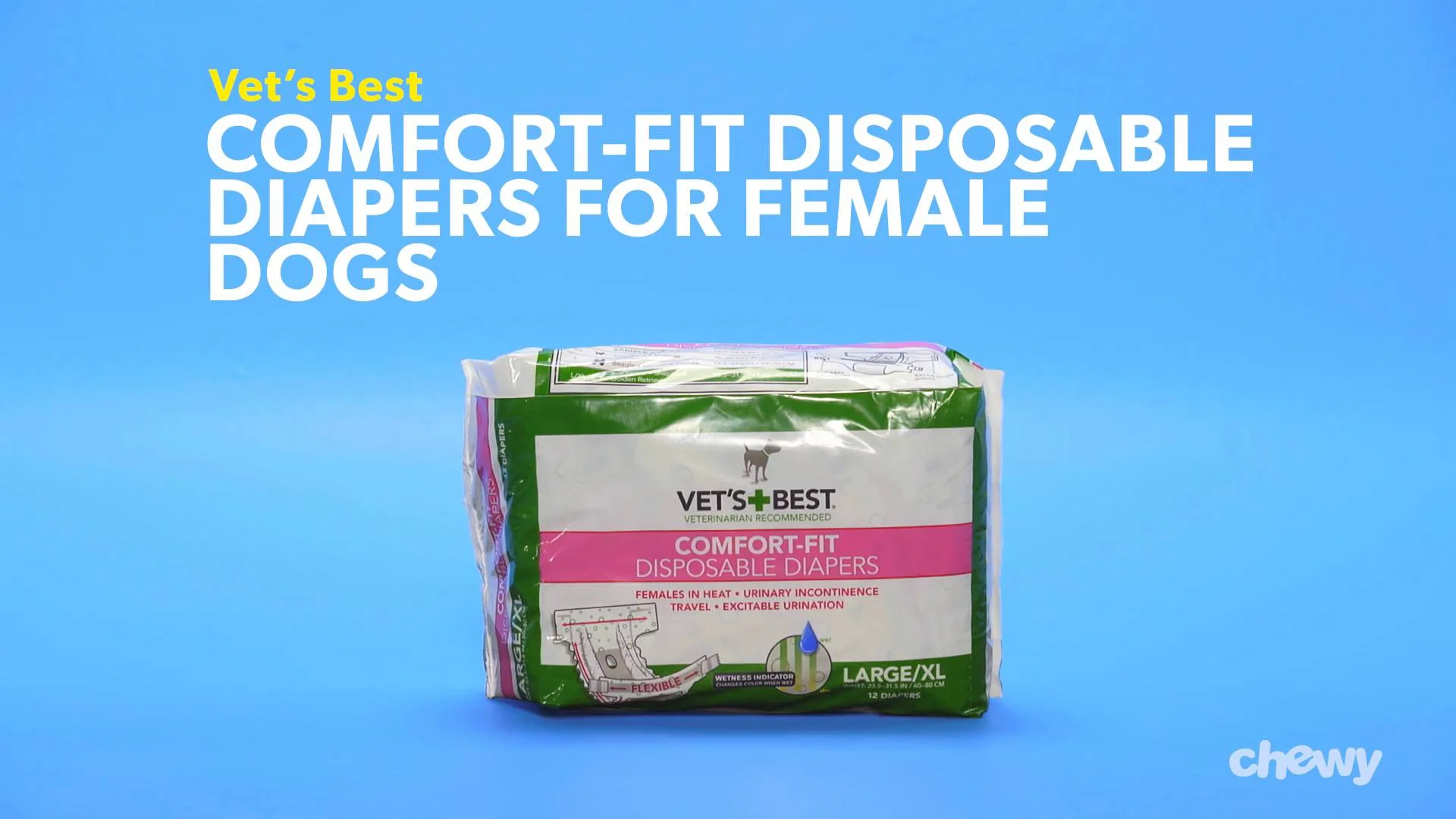 vet's best diapers for dogs
