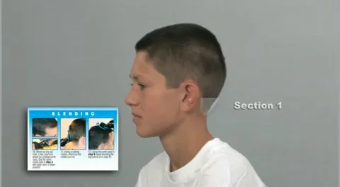 left and right ear taper attachment comb set