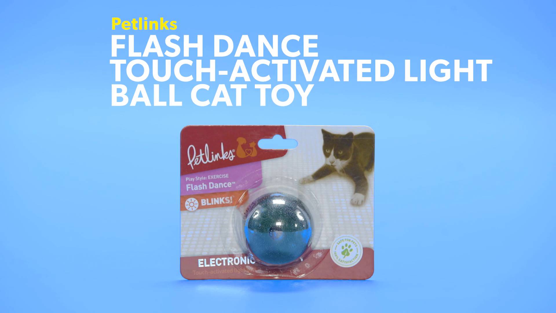 flashing cat ball