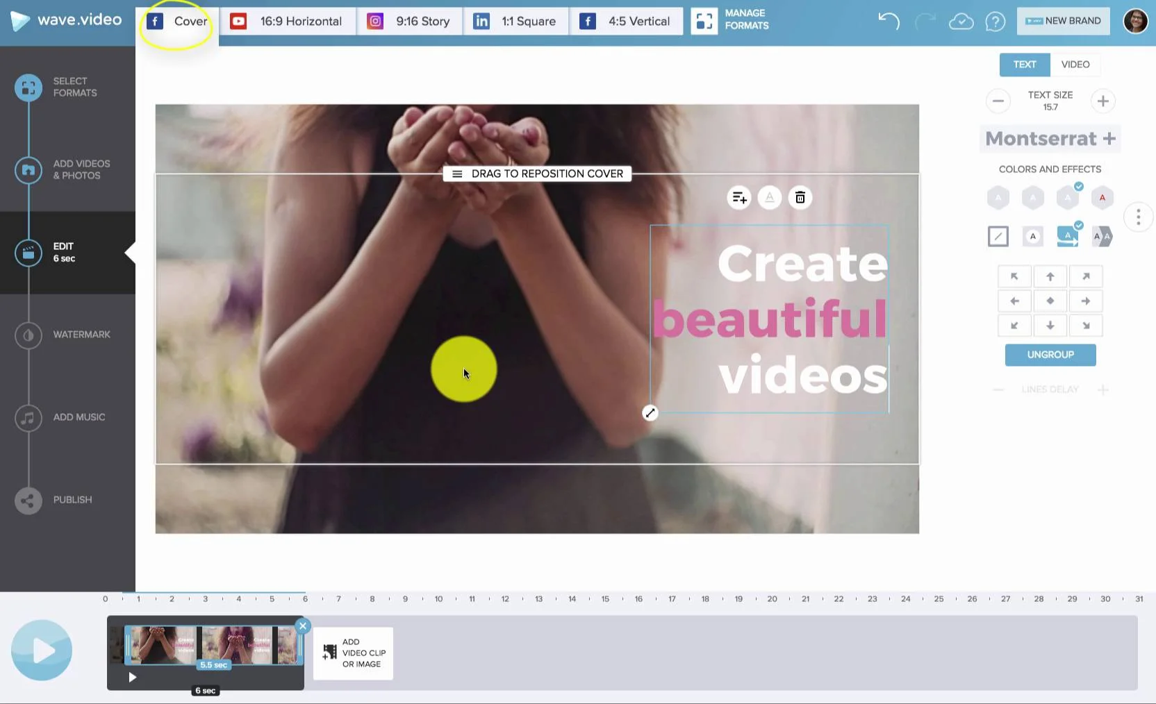 How To Make A Facebook Cover Video In 5 Easy Steps Wave Video Blog
